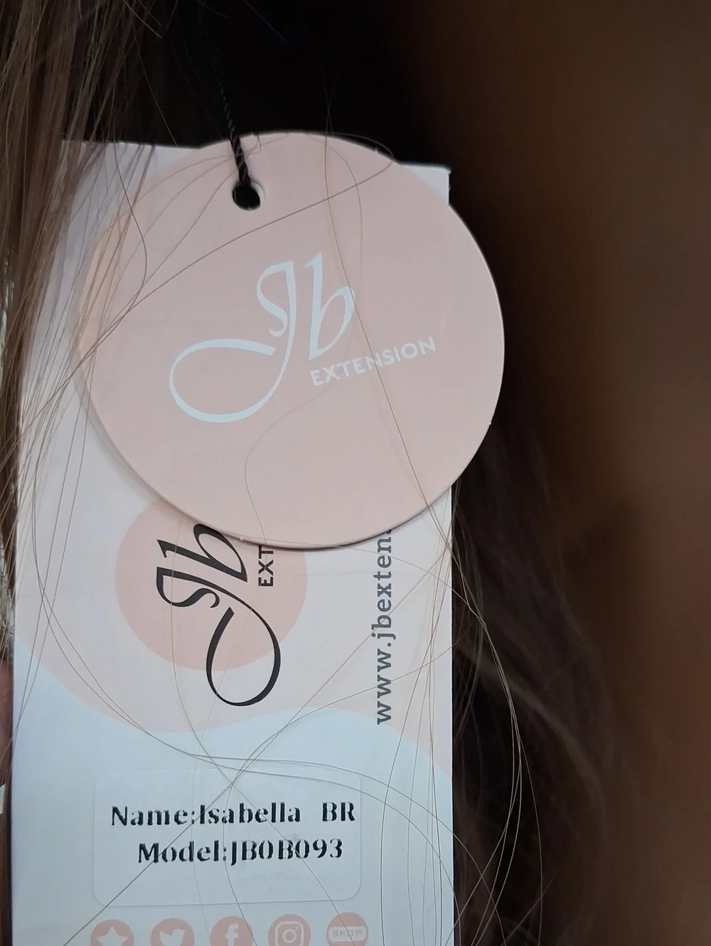 NWT JB Extensions Natural Long Wavy Women's Wig - Light Brown